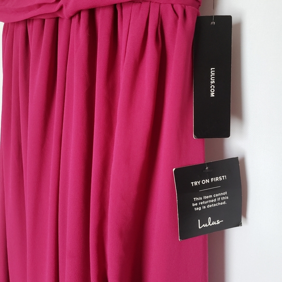 Lulus NWT Heavenly Hues Magenta Maxi Dress - Picture 8 of 8